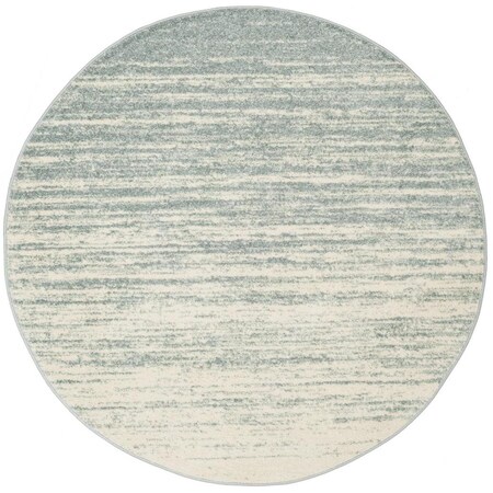 Safavieh 8 x 8 ft. Adirondack 113T Power Loomed Round Area Rug; Slate Blue & Cream ADR113T-8R